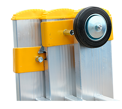 Лестница трехсекционная 3х18 Алюмет P3 9318, алюминий - фото