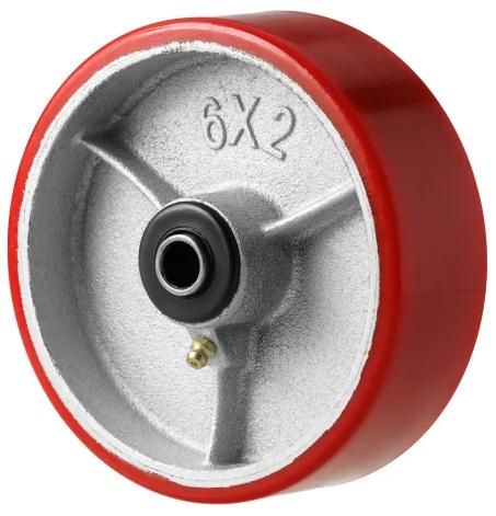 Колесо большегрузное полиуретановое на ось 150 мм P 63  - фото