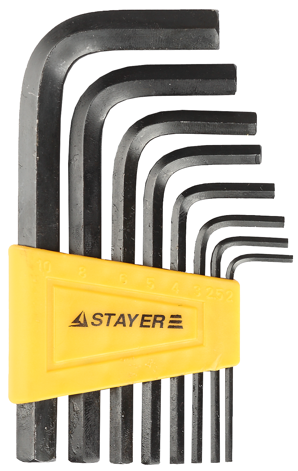 Набор имбусовых ключей 2-10 мм Standard Stayer 27405-H8, 8 шт - фото