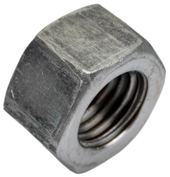 Гайка высокопрочная шестигранная ISO 4032, класс прочности 12, сталь без покрытия - фото