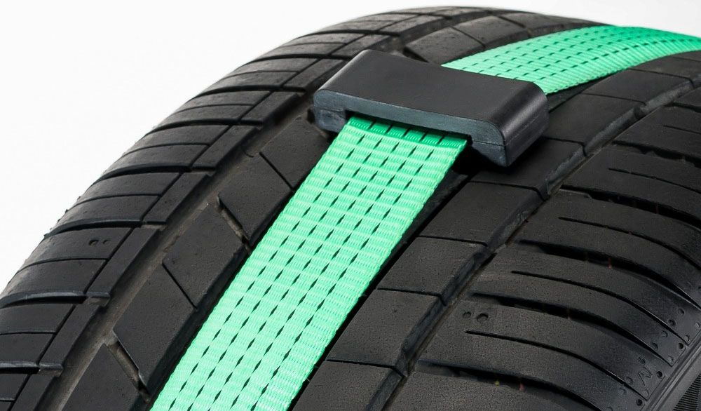 Ремень стяжной автовозный REGULAR 50 мм STF 400 DaN 3 т 3 м, контроллер (3 шт) HITCH SZ068107 - фото