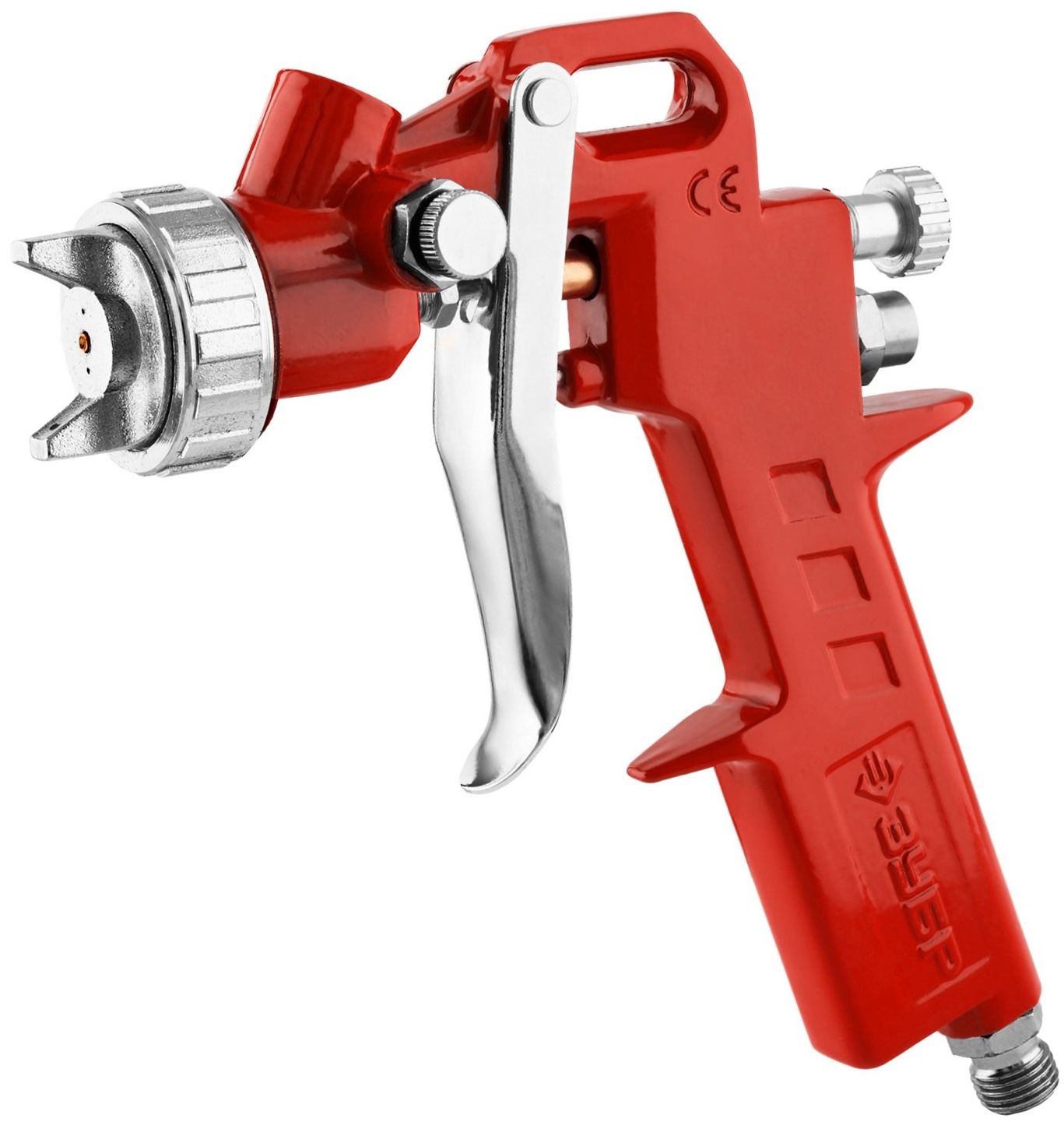 Краскопульт пневматический с верхним бачком с дюзой 1,3 мм HP MS 200 ЗУБР 06455-1.3 - фото