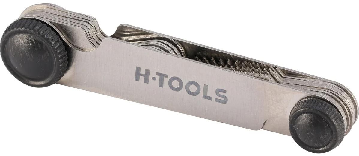 Резьбомер метрический M/MF, 24 шаблона H-Tools 05001020 - фото