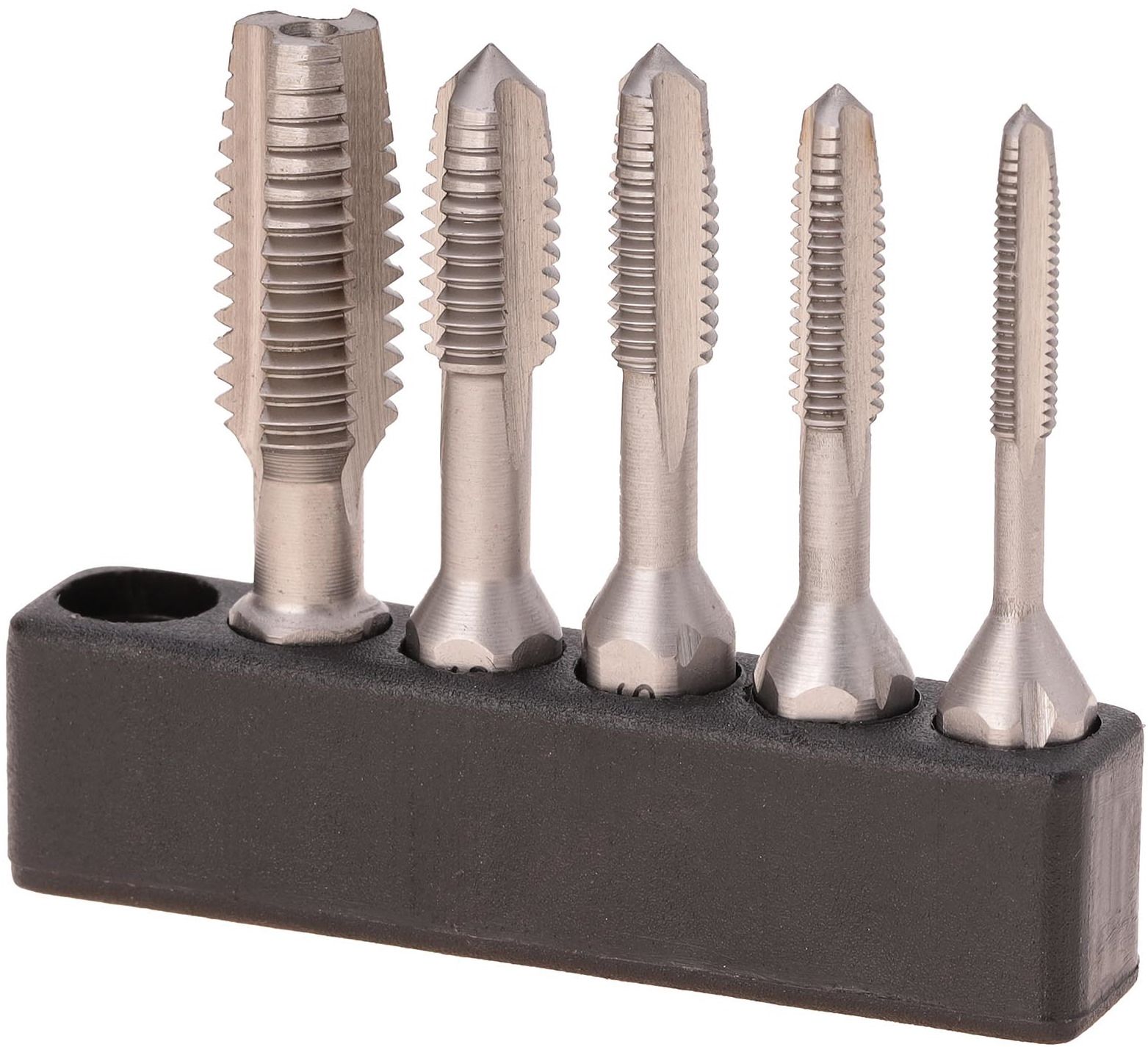 Набор метчиков M3-M8 HSS Bucovice 948100, шестигранный хвостовик, 5 предметов - фото