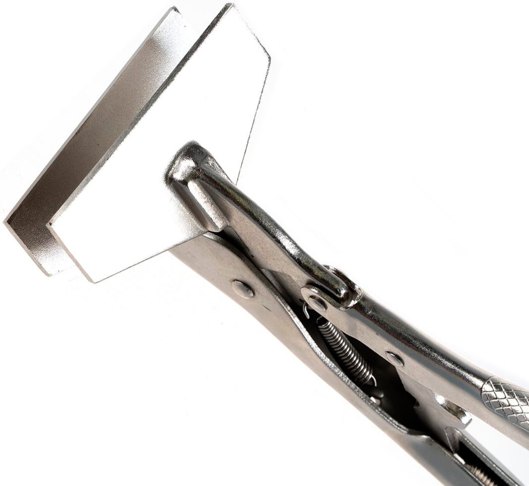 Клещи зажимные 250 мм плоские широкие губки с фиксацией ЗУБР 22515, Cr-V - фото