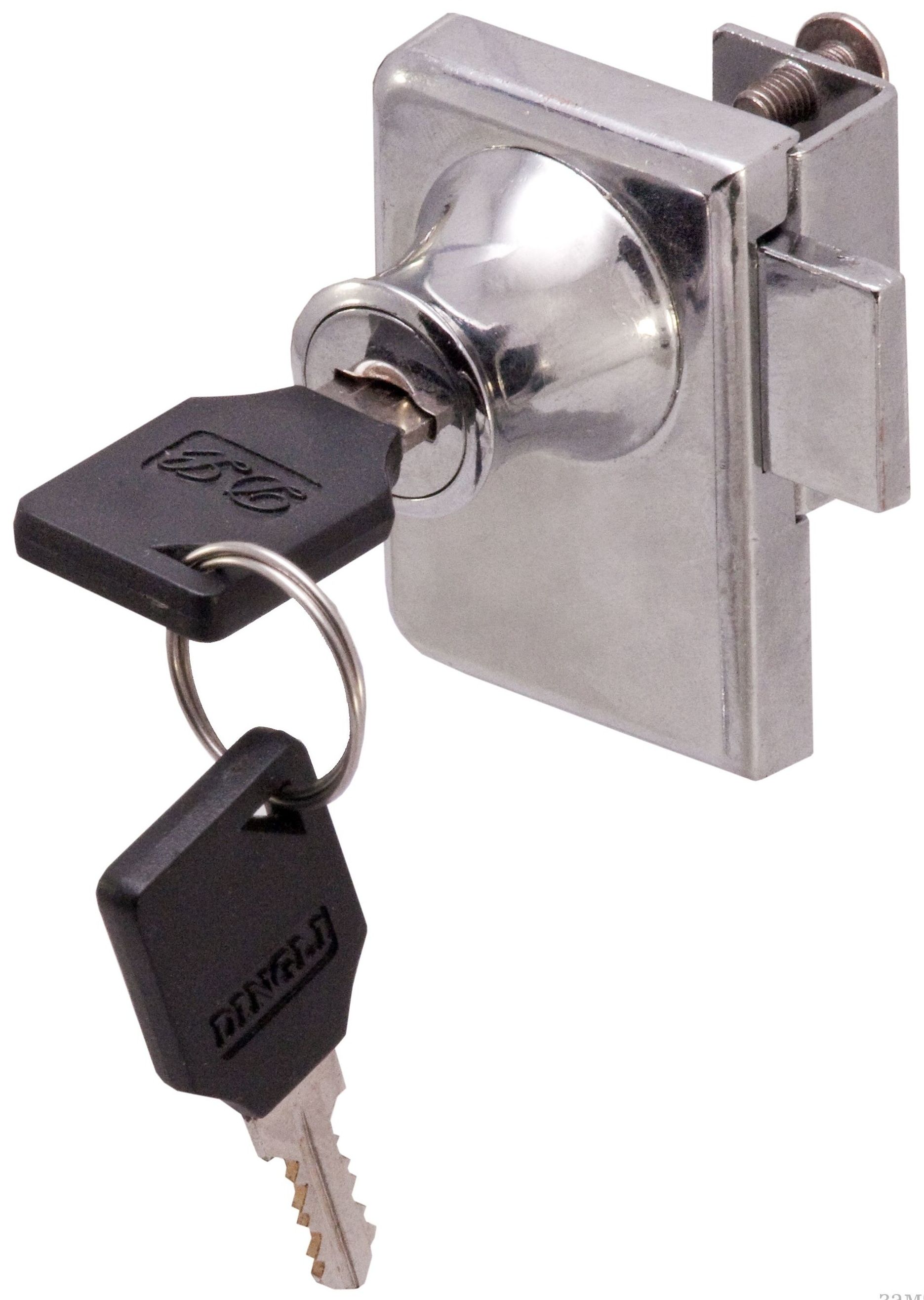 Замок накладной для стеклянных дверей 35,8х50 мм LOCK 805 CR 3468, хромированный - фото