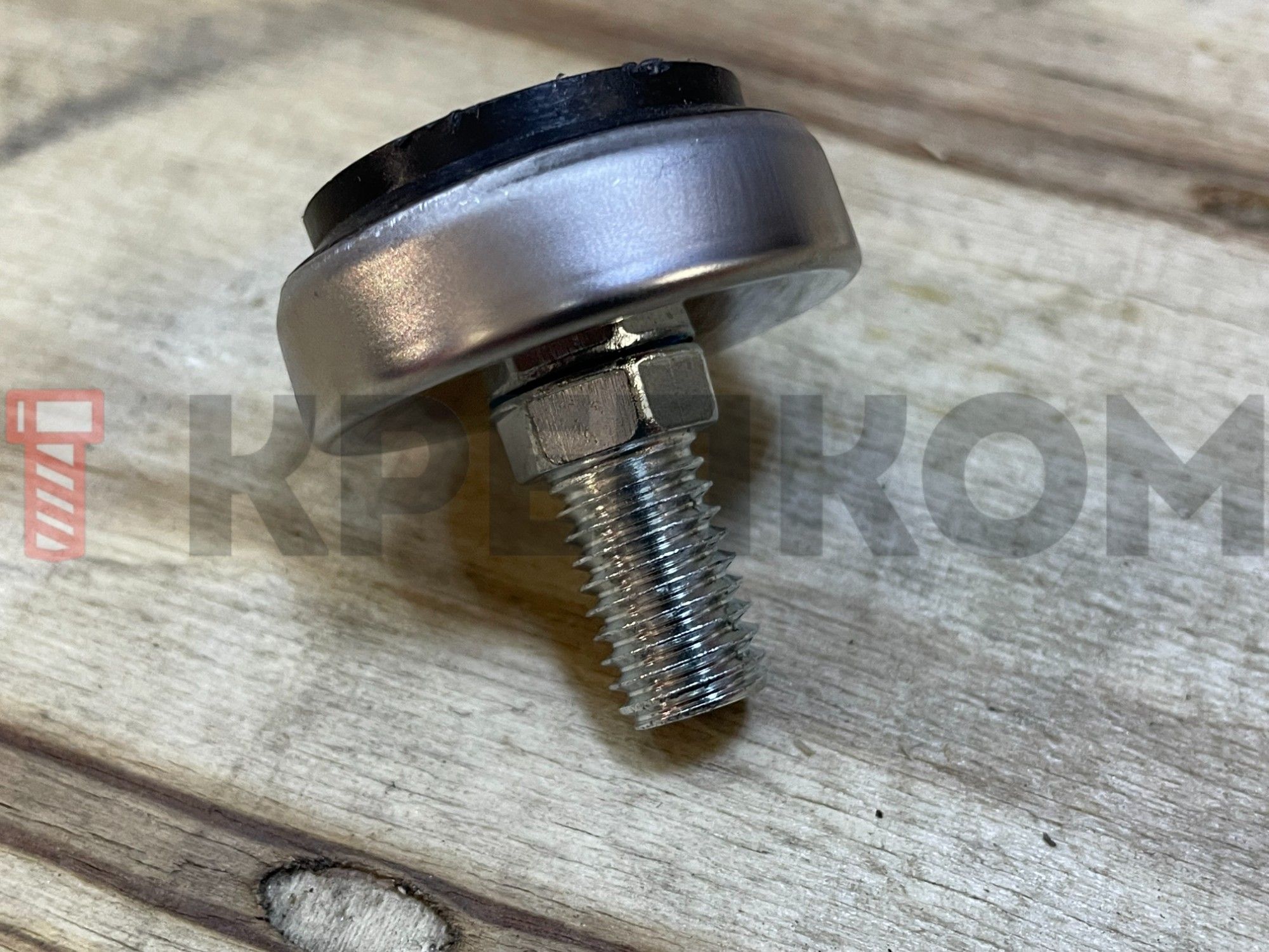 Ножка мебельная М10, хром - фото