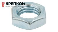 Гайка низкая М24 DIN 439, оцинкованная сталь, 50 шт