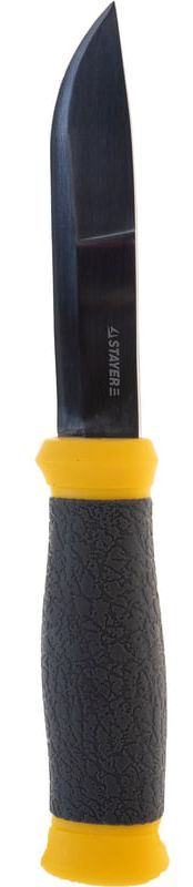 Нож туристический 110 мм с пластиковыми ножнами Stayer 47630 - фото