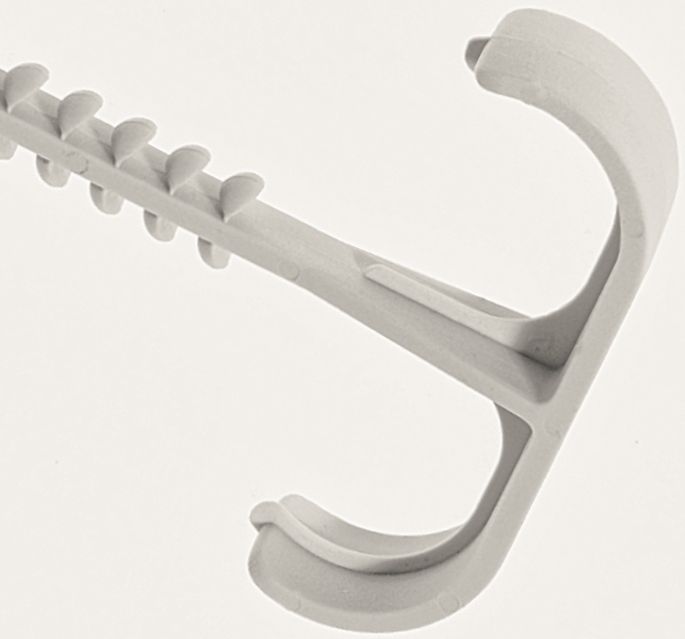 Дюбель-хомут вставной Т-образный с двойной скобой для кабелей 20-25 мм длина 55 мм Schnabl 12180 - фото