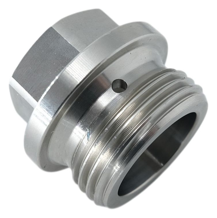 Пробка-заглушка G 3/4" с шестигранной головкой и фланцем DIN 910, нержавеющая сталь А5 - фото