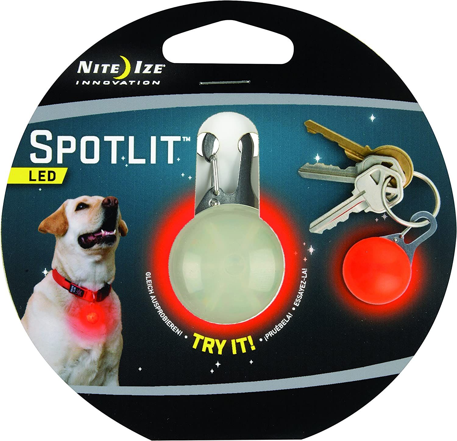 Карабин-брелок светодиодный Nite Ize SpotLit Eco Packaging - фото