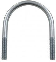 Скоба U-образная 50 под трубу диаметром 35 мм DIN 3570 form A, оцинкованная сталь