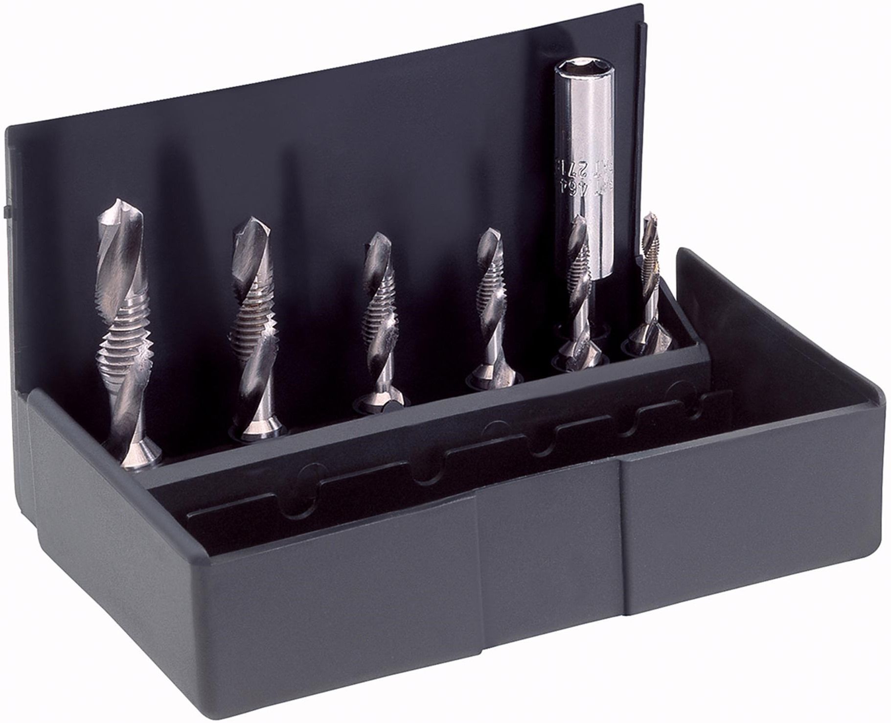 Набор метчиков 3в1 UNC №8-3/8" HSS-G Volkel 67272, 7 предметов - фото