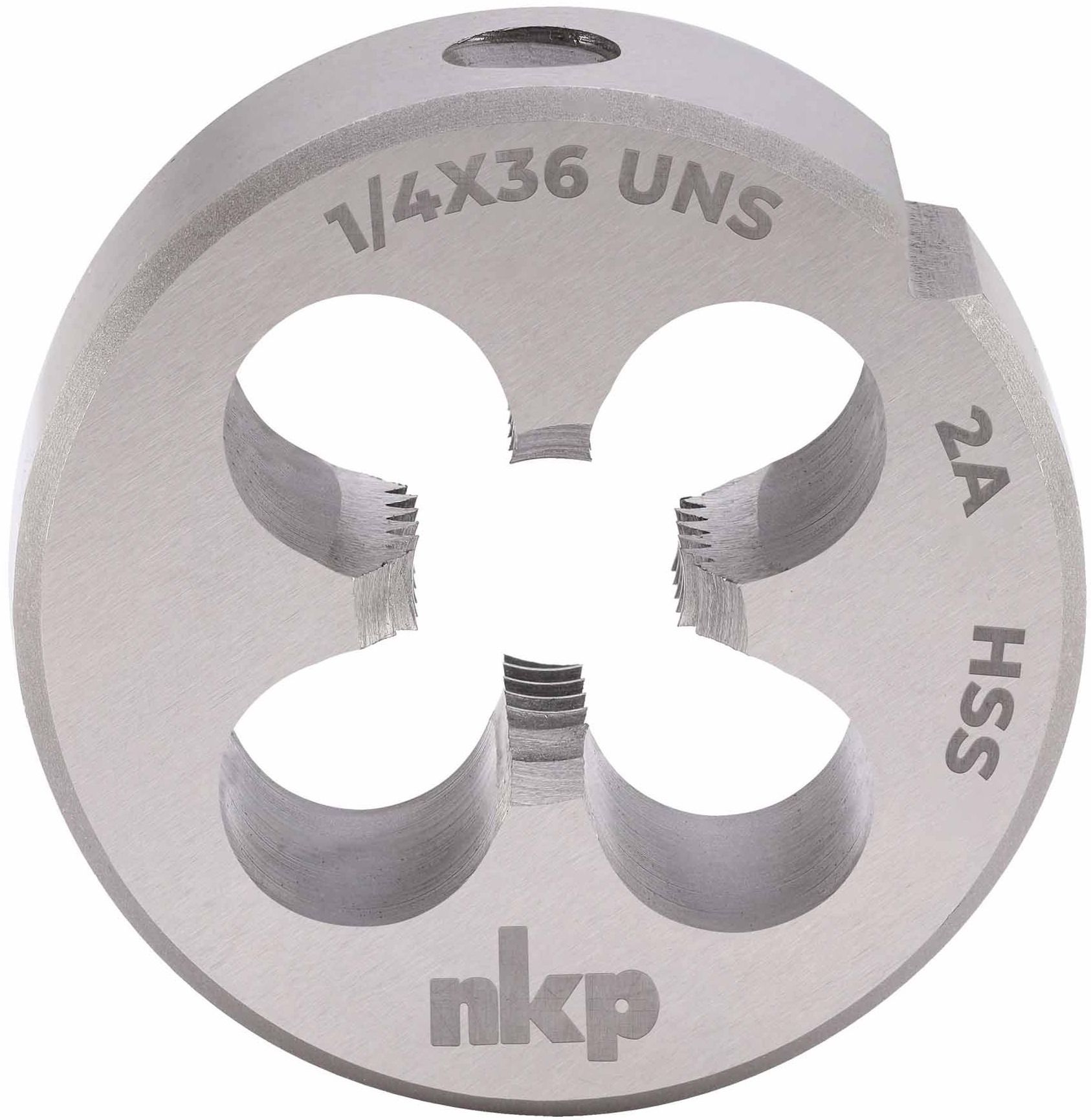 Плашка 1/4"-36 HSS DIN EN 22568 NKP 2490140UNS36, специальная дюймовая резьба UNS - фото