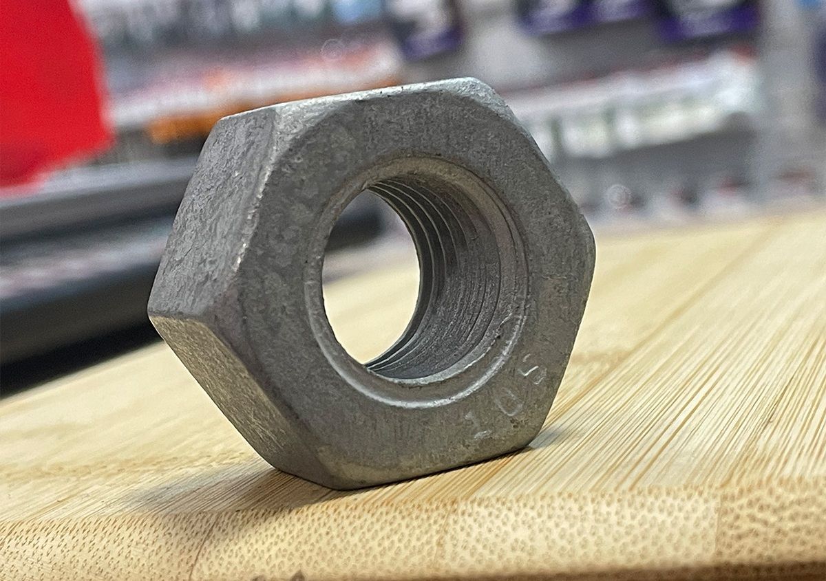 Гайка высокопрочная М24 DIN 6915 / ГОСТ Р 52645-2006, класс прочности 10, горячий цинк - фото