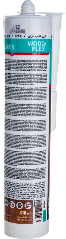 Герметик акриловый для дерева и паркета 310 мл AS608 AKFIX - фото
