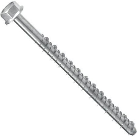 Анкерный шуруп по бетону 12х90 с увеличенной шестигранной головкой Holz Technic SKR1290, оцинкованная сталь - фото