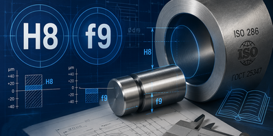 ЕСДП в действии: Полное руководство по полям допусков H8 и f9 по ISO 286 и ГОСТ 25347