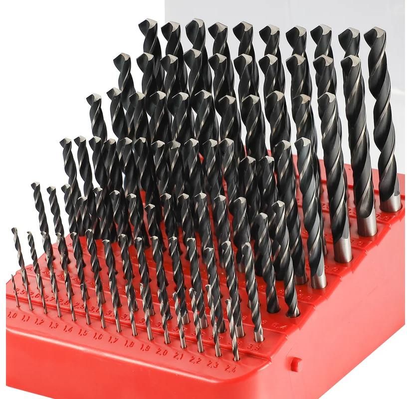 Набор сверл по металлу 1-10 мм HSS-R 118° DIN 338 H-Tools 205223TXHT, 91 шт - фото