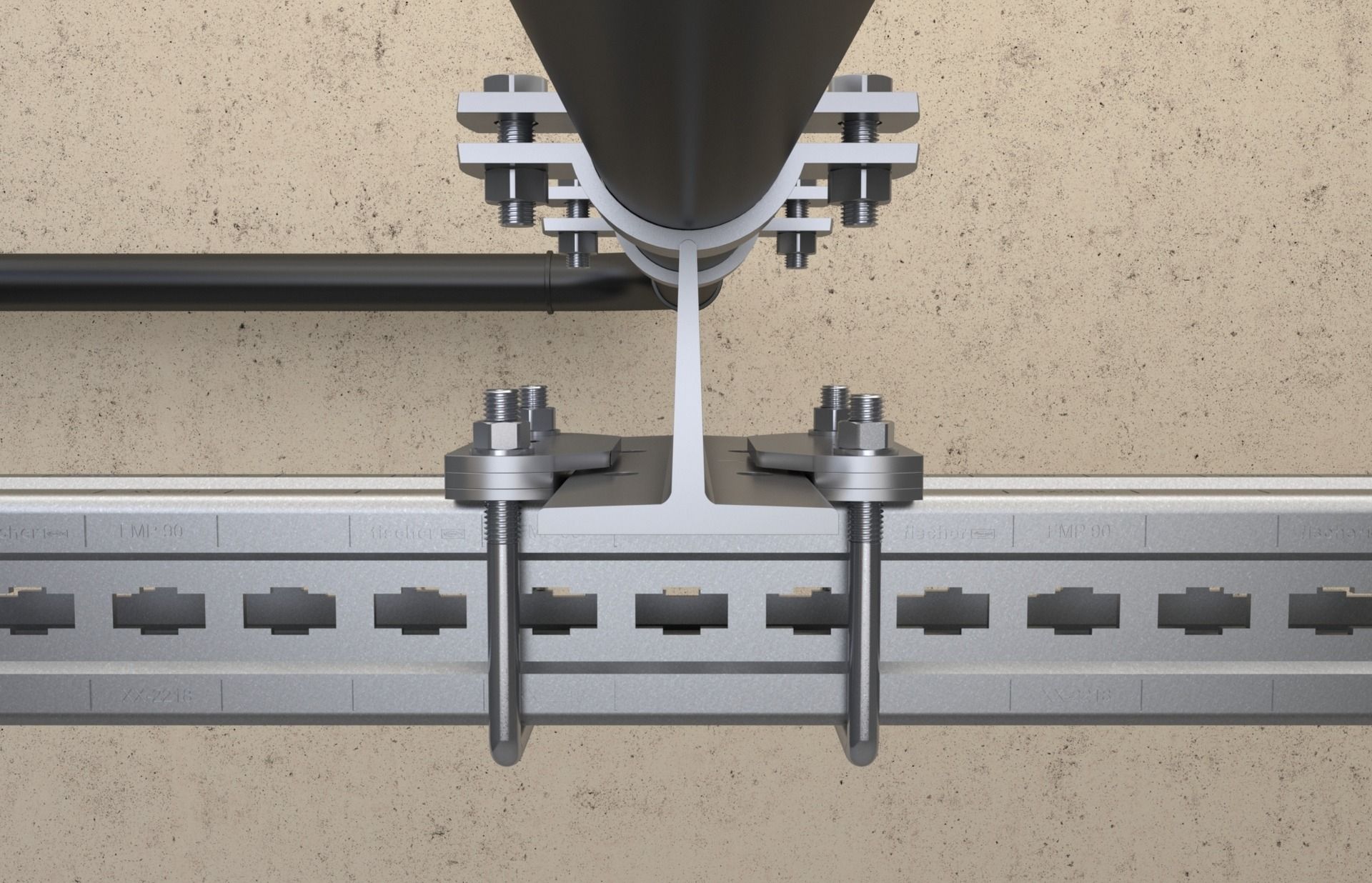 Скользящая пластина FMFS DP6 для крепления кронштейнов FMPS Fischer 547856, горячеоцинкованная сталь - фото