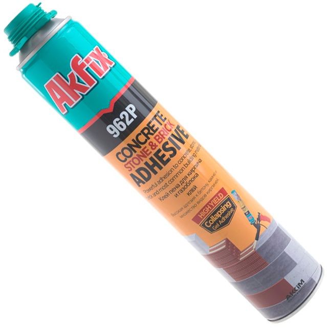 Клей-пена для кирпича и газоблока всесезонный 800 мл Akfix 962P - фото