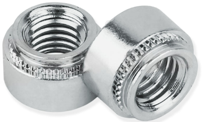 Гайка запрессовочная М4, лист 1 мм, тип FCLS, нержавеющая сталь - фото