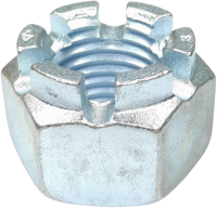 Гайка корончатая М20 DIN 935, класс прочности 10, оцинкованная сталь