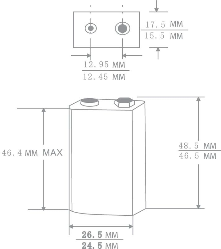 Батарейка 6LF22, 6LR61 Крона Plus Alkaline Camelion - фото