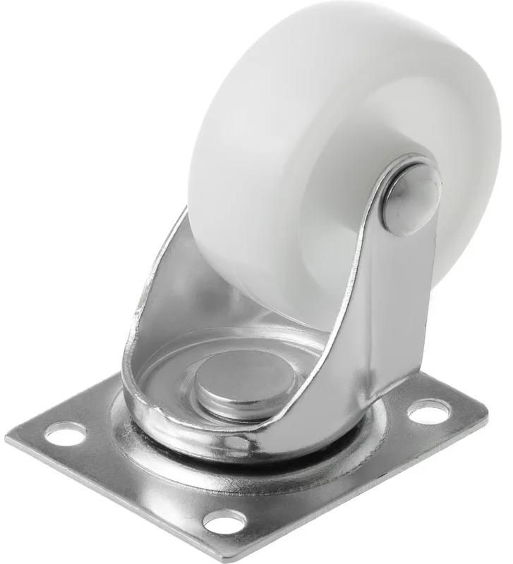 Колесо мебельное полипропиленовое с площадкой, поворотное 38 мм SCPP 15 - фото