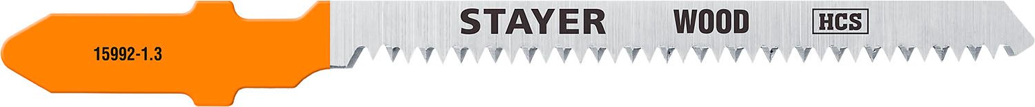 Полотна по дереву T101AO для электролобзика 50х1,4 мм, Stayer 15992-1.3_z02, высокоуглеродистая сталь (HCS), 2 шт - фото