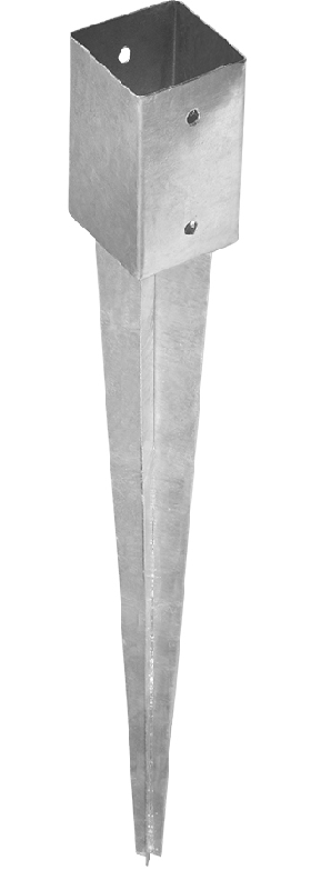 Забивное основание столба 70х750 мм PSG СПК, горячий цинк - фото