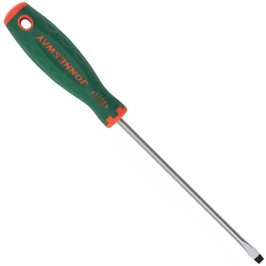 Изображение товара Отвёртка шлицевая SL4.0х200 мм Jonnesway ANTI-SLIP GRIP D71S4200 высокая прочность магнитный наконе