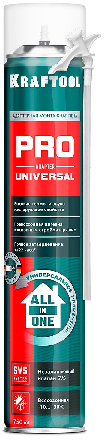 Изображение товара Пена монтажная адаптерная всесезонная Kraftool 750 мл до 42 л