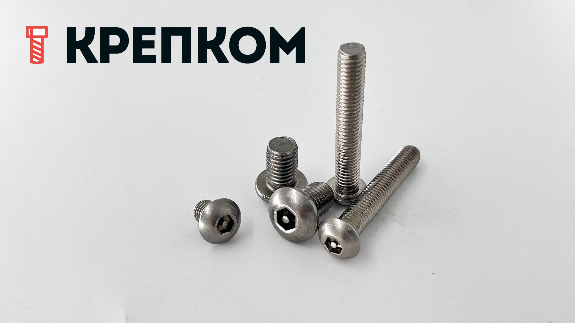 Винт с полукруглой головкой и шлицем HEX-Pin 88113 Reyher, нержавеющая сталь А2 - фото