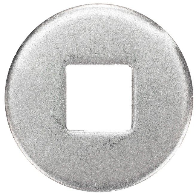 Шайба М16 (18 мм) DIN 440 form V с квадратным отверстием HV100, сталь без покрытия - фото