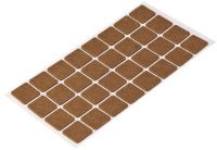 Подпятник войлочный самоклеящийся, коричневый