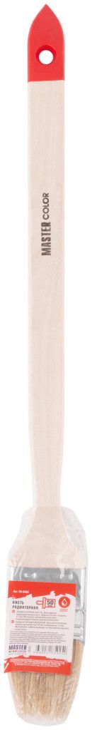 Кисть радиаторная 50 мм Master Color 30-0303, натуральная щетина - фото