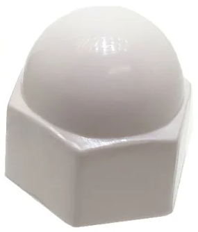 Изображение товара Пластиковая заглушка М20 для гаек и болтов шестигранная белая