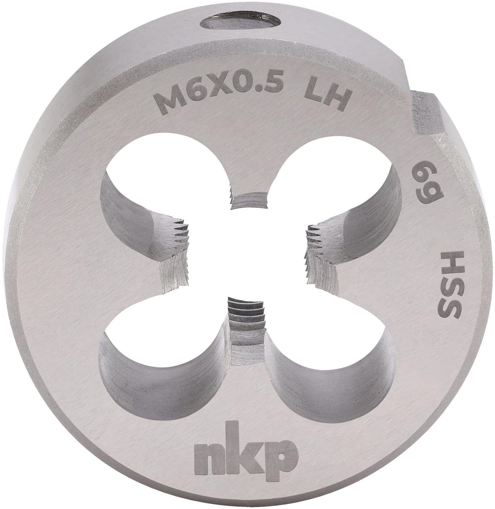 Плашка HSS DIN EN 22568 NKP, левая мелкая метрическая резьба - фото