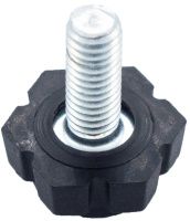 Опора регулируемая с шестигранным основанием и резьбовым стержнем М6х18 19М6-18ЧН, пластик