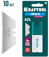 Лезвия трапециевидные Inox-A24 Kraftool 09626-S10, 10 шт 
