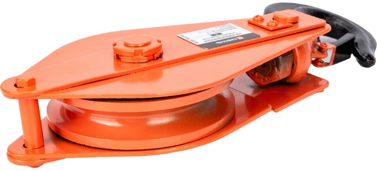 Блок шкивовый однорольный с крюком и откидной щекой Сибталь - фото