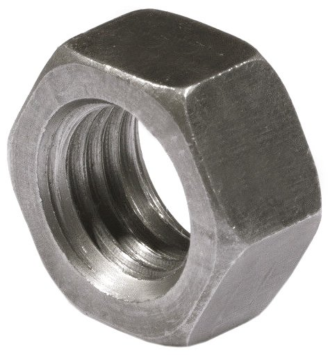 Гайка дюймовая BSW (WW) DIN 934, класс прочности 6, автоматная сталь - фото