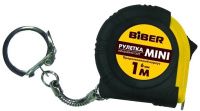 Рулетка-мини обрезиненный  корпус 1 м 6 мм BIBER 40131
