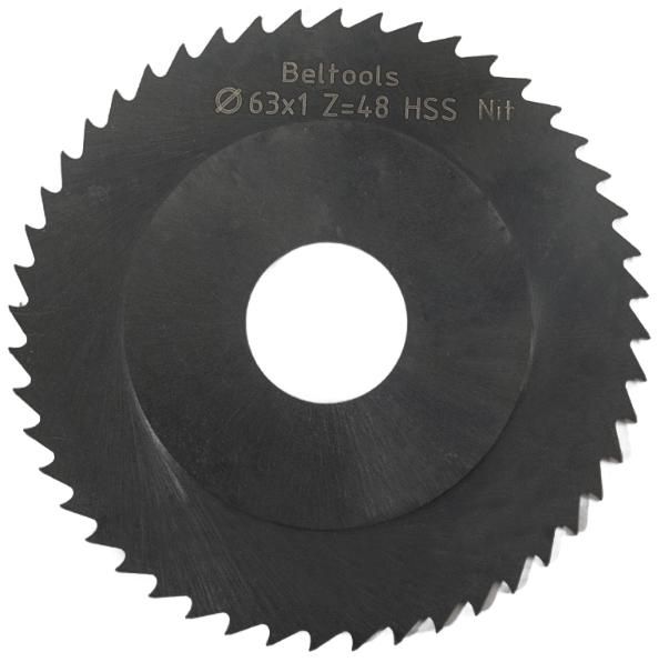 Фреза дисковая прорезная 63х1х16 мм, Z48, тип 2, со ступицей HSS Nit РИ ri.174.2517 - фото