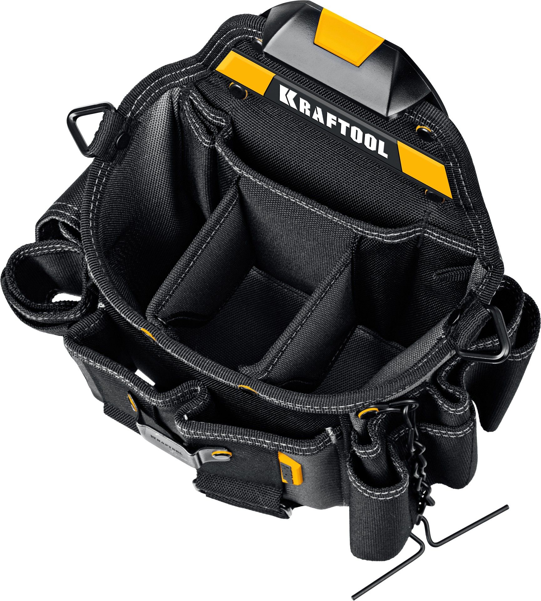 Сумка электрика с креплением FastClip KPB- 23 Kraftbuilt Kraftool 38766 - фото