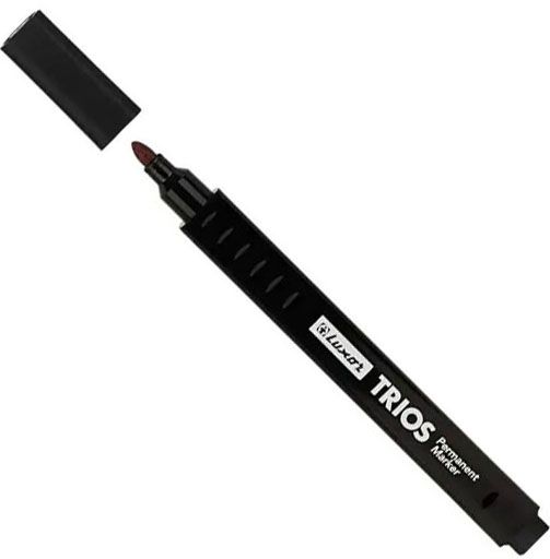 Маркер перманентный пулевидный 2,5 мм, "Trios" Luxor - фото