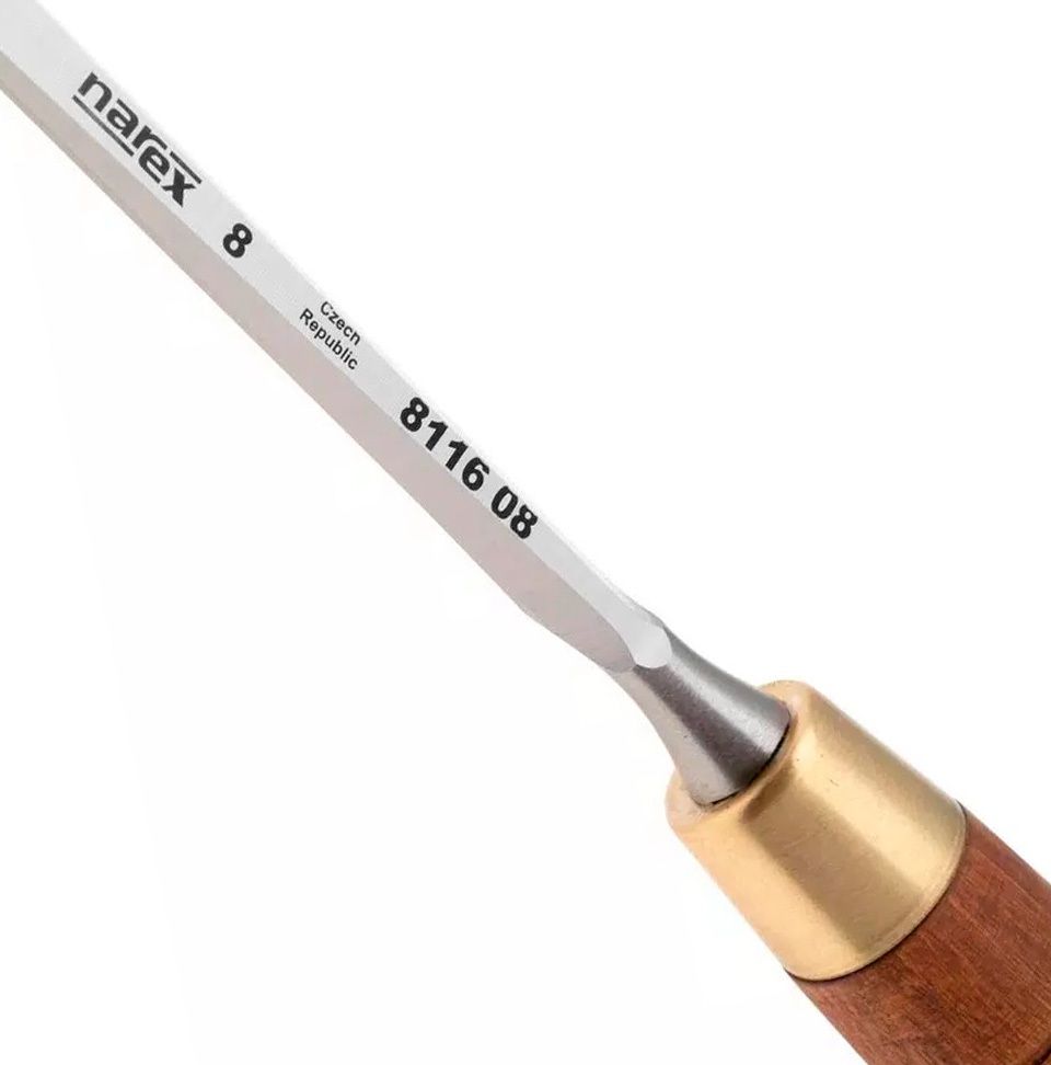 Стамеска плоская 8х258/124 мм с односторонней заточкой Narex Wood Line Plus 811608 - фото