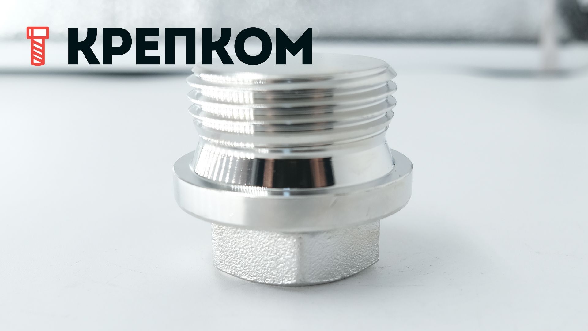 Пробка-заглушка дюймовая G с шестигранной головкой и фланцем DIN 910, нержавеющая сталь А4 - фото